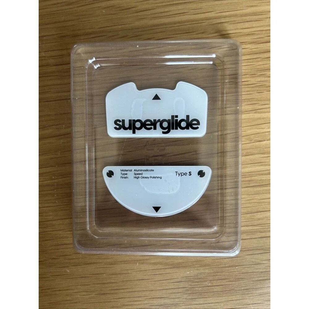 Superglide Super Fast Smooth Premium Glass Mouse Skates 2 Razor Vipor V3 Pro Whi